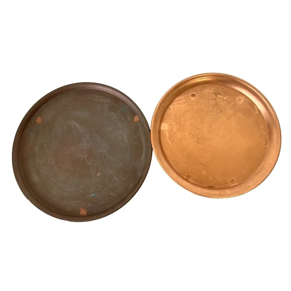 Vintage Coppercraft Guild Copper Serving Dish Lid Clad Aluminum Saute Pan Set 5